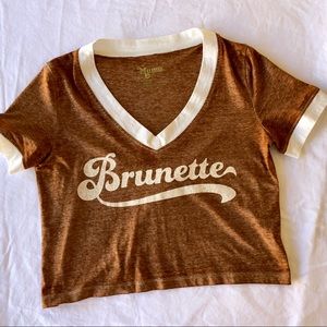 Mumu Brunette Crop Tee